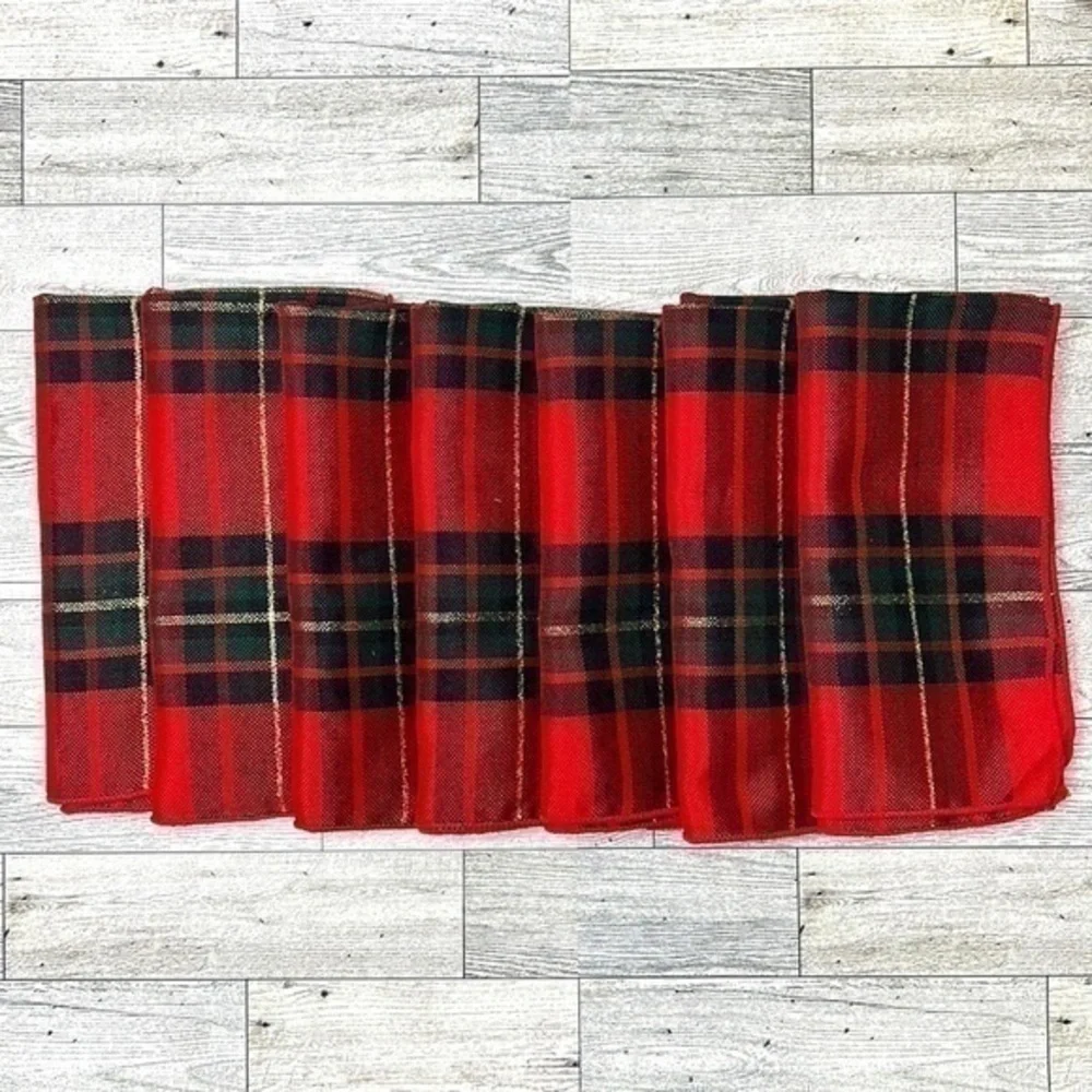 Classic Tartan Napkins Set of 7